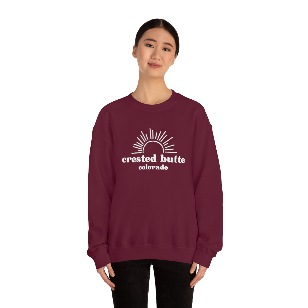 Crested Butte Unisex Heavy Blend Crewneck Sweatshirt