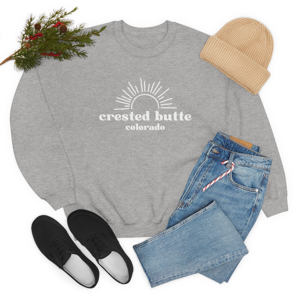 Crested Butte Unisex Heavy Blend Crewneck Sweatshirt