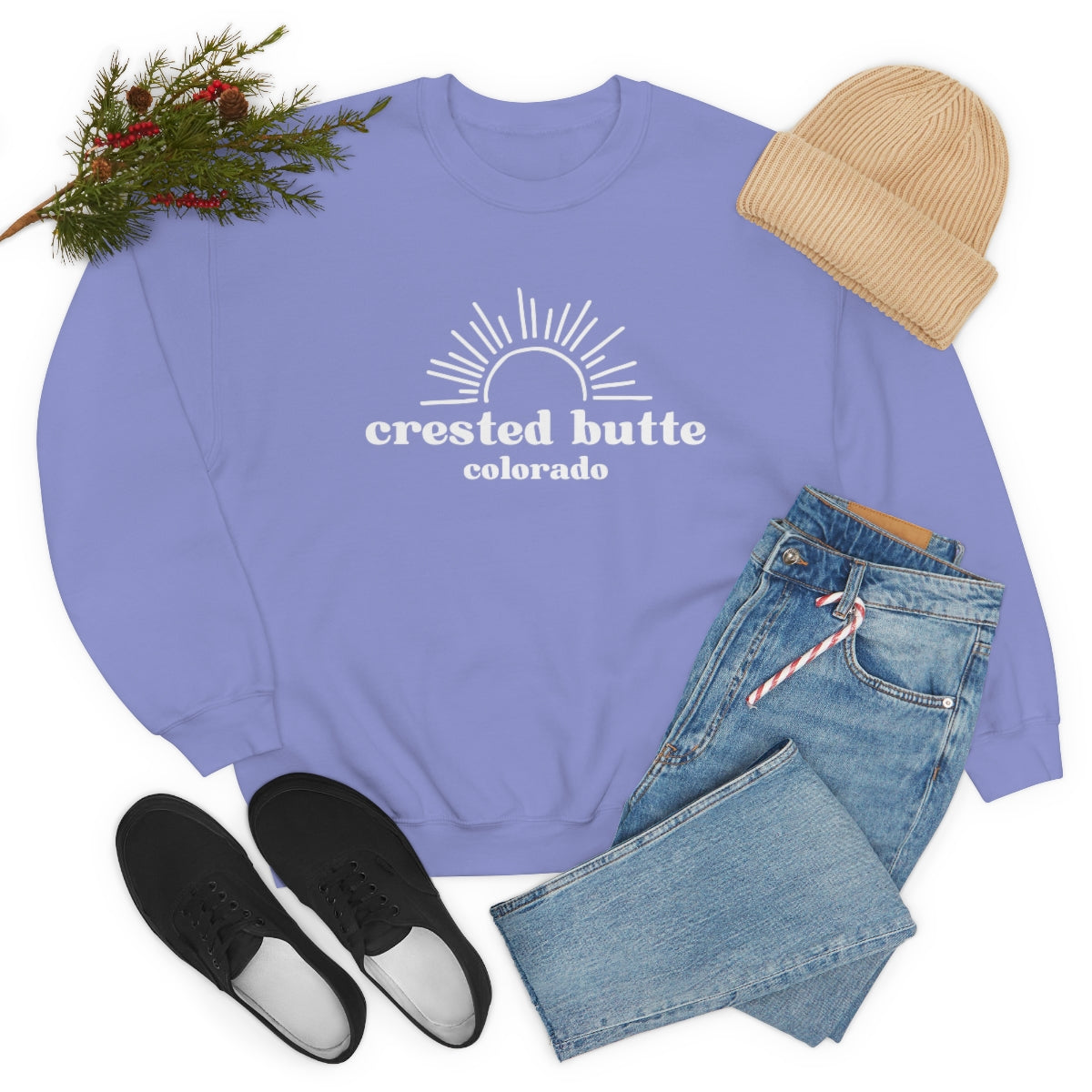 Crested Butte Unisex Heavy Blend Crewneck Sweatshirt