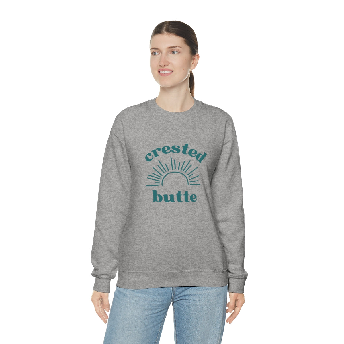 Crested Butte Colorado Unisex Heavy Blend Crewneck Sweatshirt