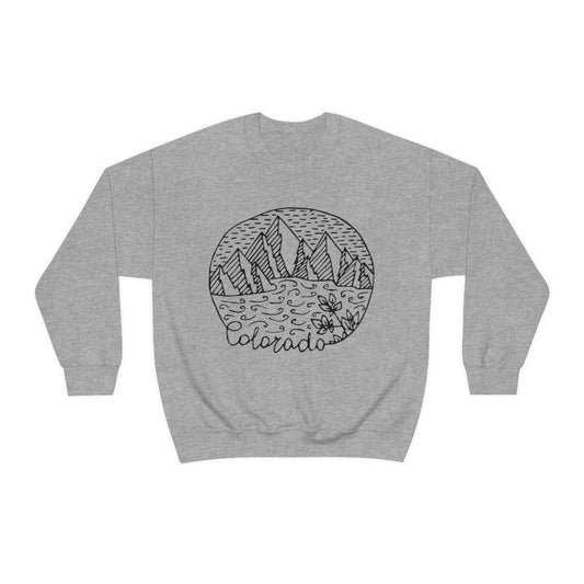 Colorado Crewneck Sweatshirt, Colorado Gifts, Colorado Apparel