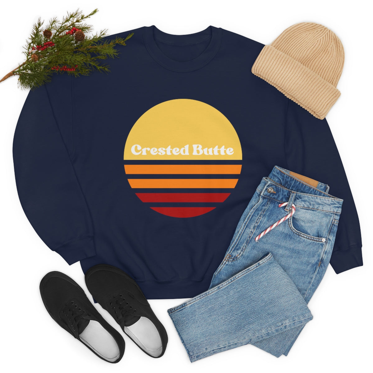 Crested Butte Sweatshirt, Colorado Gifts, Women's Colorado Sweatshirts, Unisex Heavy Blend Crewneck Sweatshirt