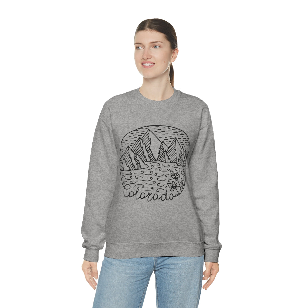 Colorado Crewneck Sweatshirt, Colorado Gifts, Colorado Apparel