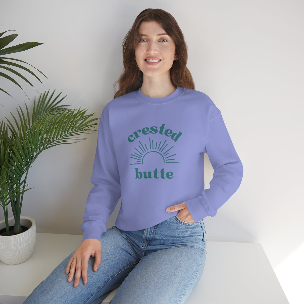 Crested Butte Colorado Unisex Heavy Blend Crewneck Sweatshirt