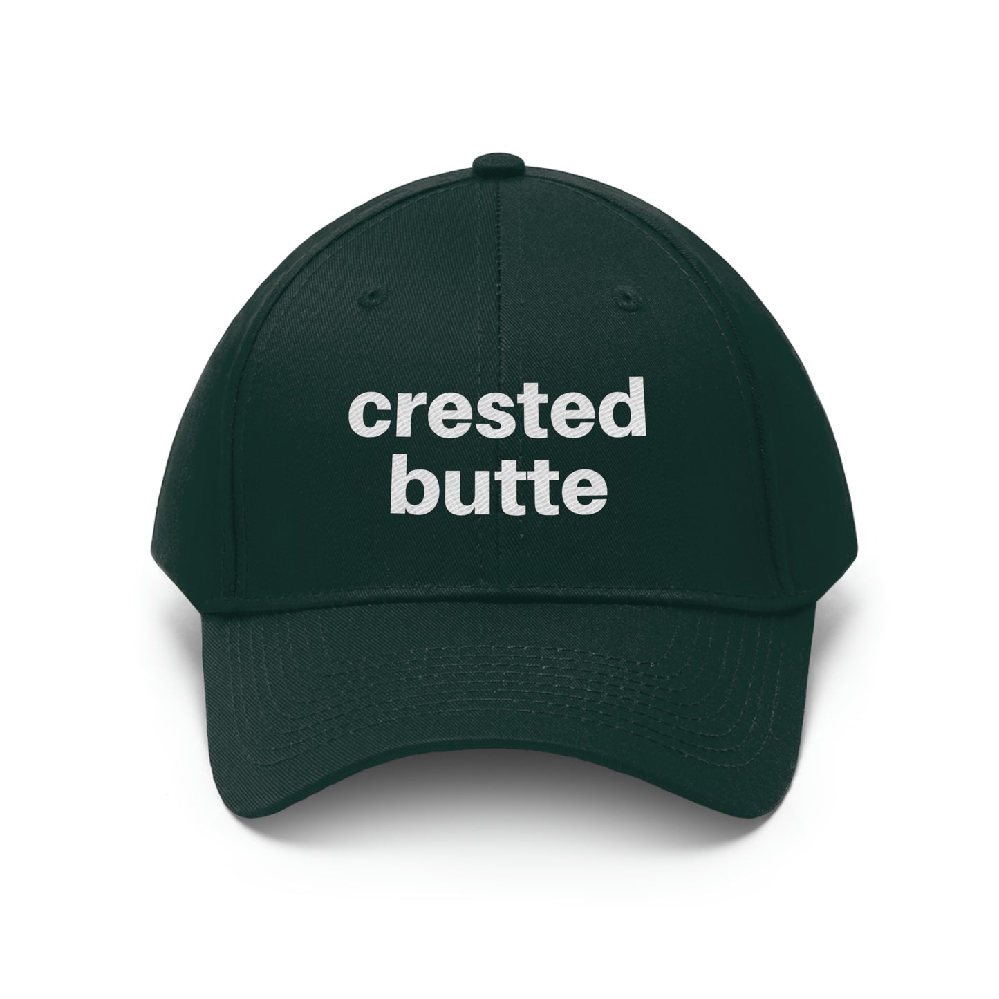 Crested Butte Unisex Twill Hat, Crested Butte Colorado, Colorado Gifts