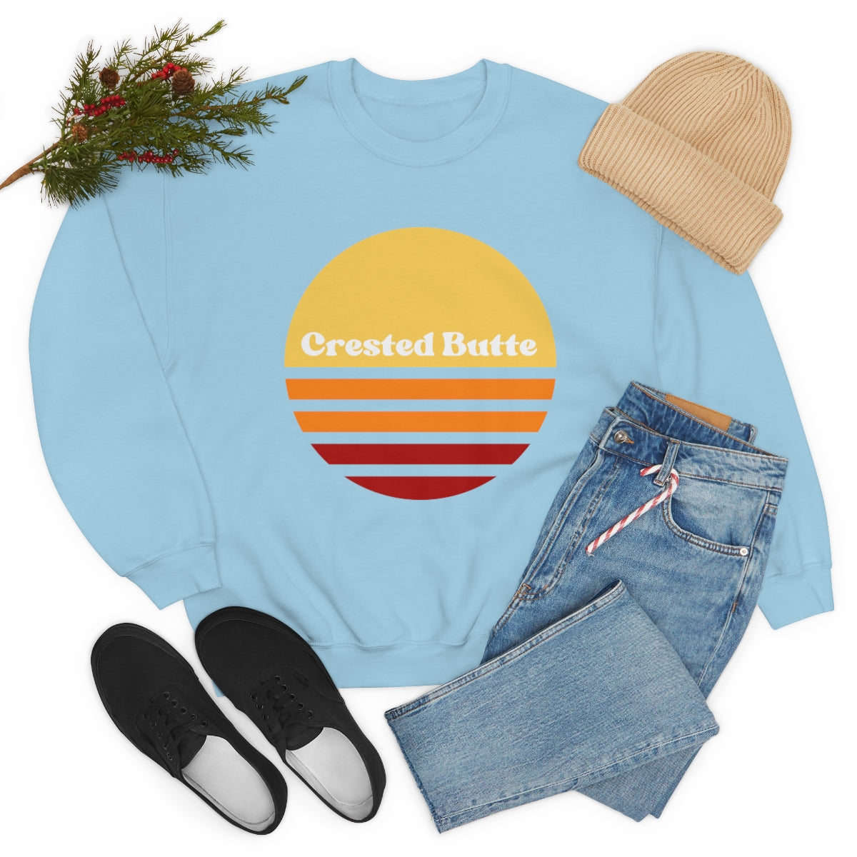 Crested Butte Sweatshirt, Colorado Gifts, Women's Colorado Sweatshirts, Unisex Heavy Blend Crewneck Sweatshirt