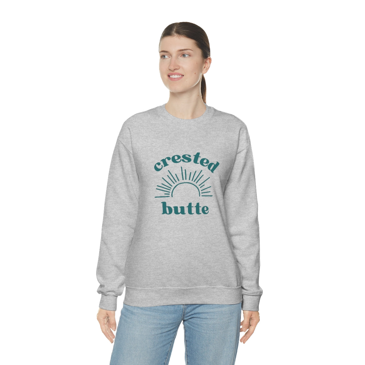 Crested Butte Colorado Unisex Heavy Blend Crewneck Sweatshirt