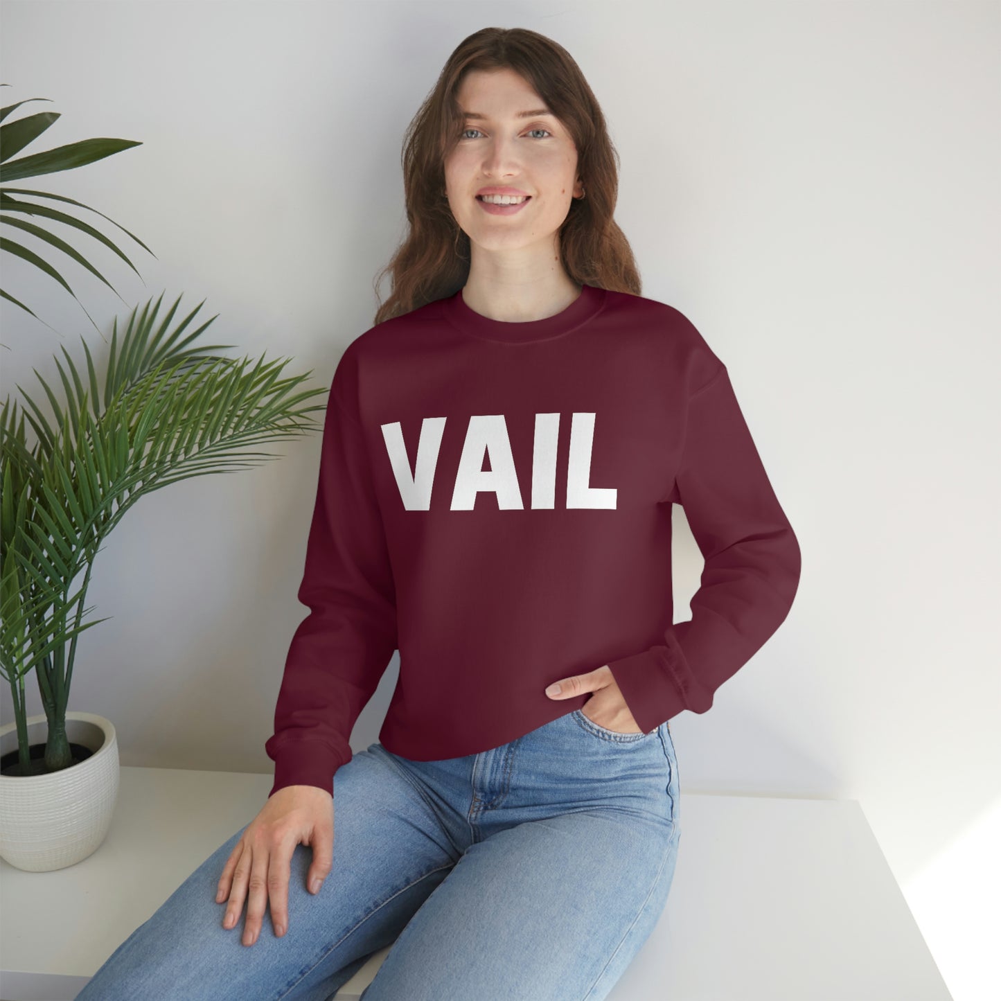 Vail Unisex Heavy Blend Crewneck Sweatshirt, Vail Colorado, Colorado Gifts