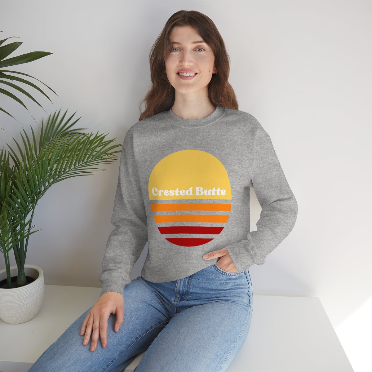 Crested Butte Sweatshirt, Colorado Gifts, Women's Colorado Sweatshirts, Unisex Heavy Blend Crewneck Sweatshirt