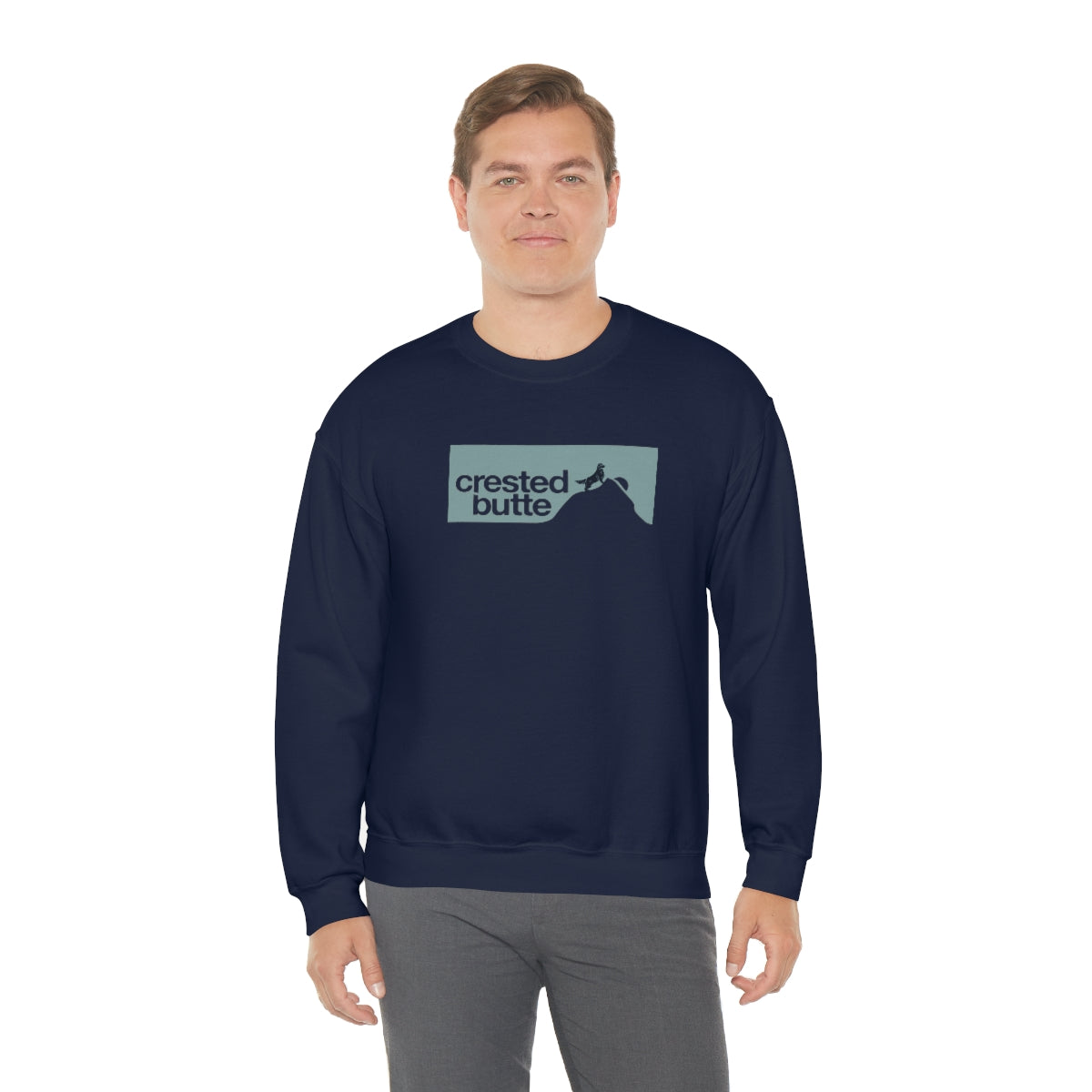 Crested Butte Unisex Heavy Blend Crewneck Sweatshirt, Colorado Gifts, Ski Vacation, Apres Ski, Skiing