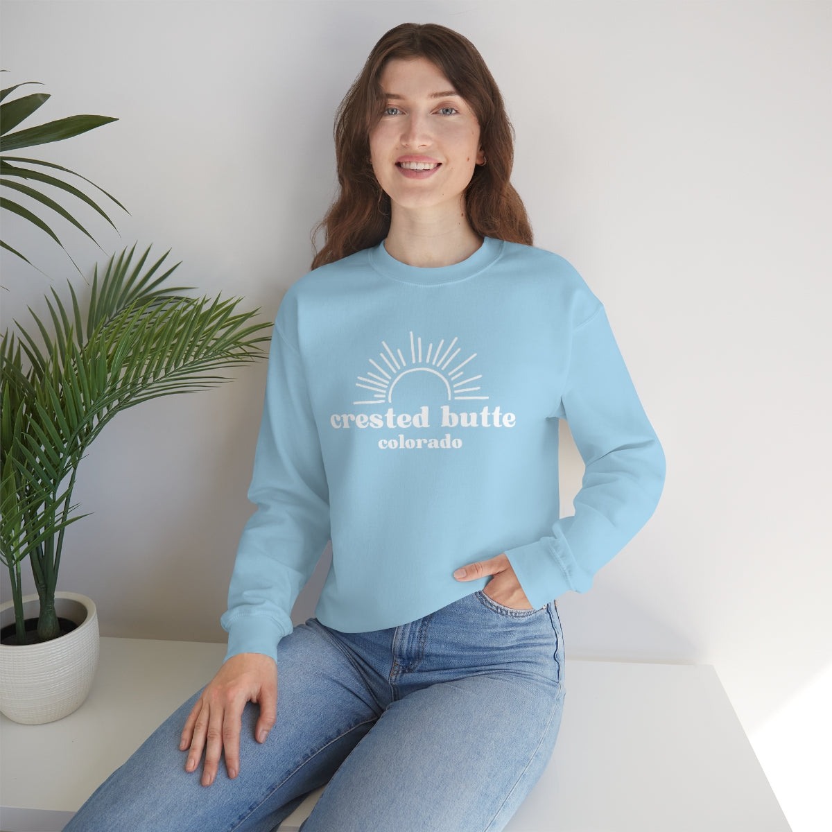 Crested Butte Unisex Heavy Blend Crewneck Sweatshirt