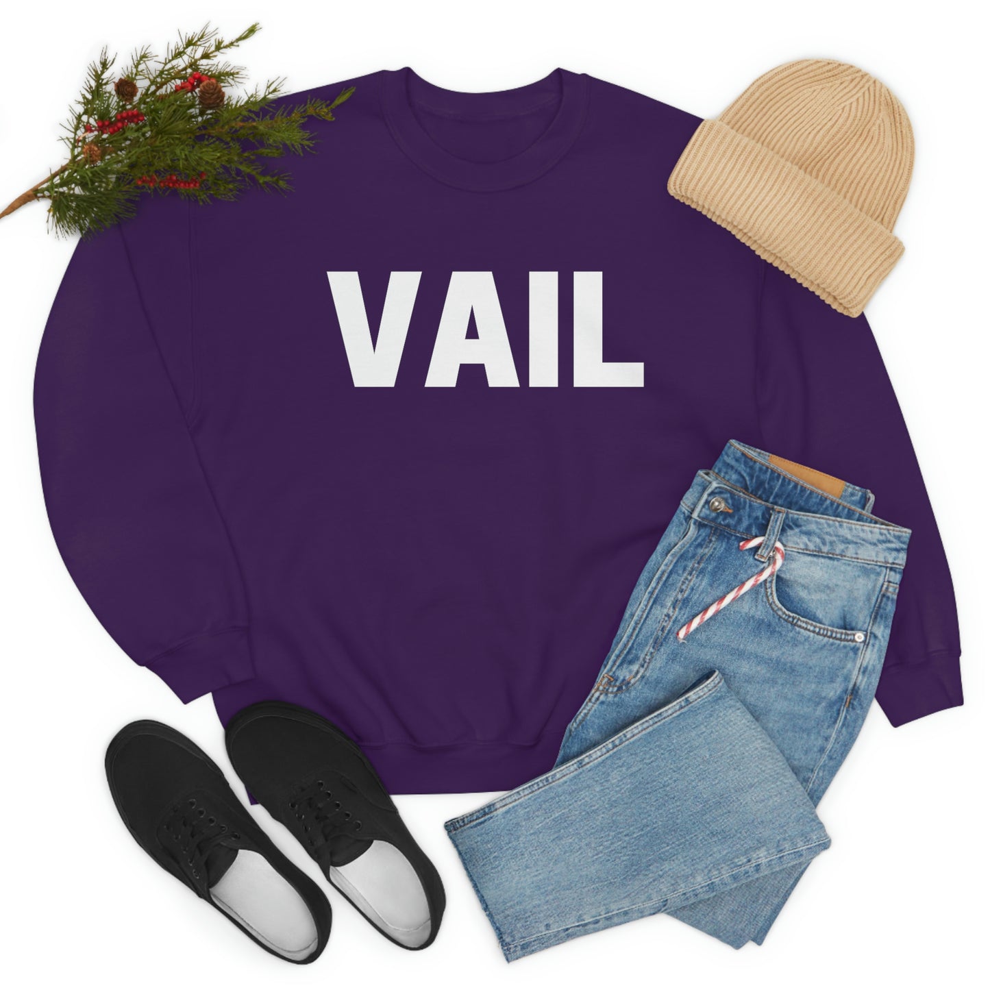 Vail Unisex Heavy Blend Crewneck Sweatshirt, Vail Colorado, Colorado Gifts