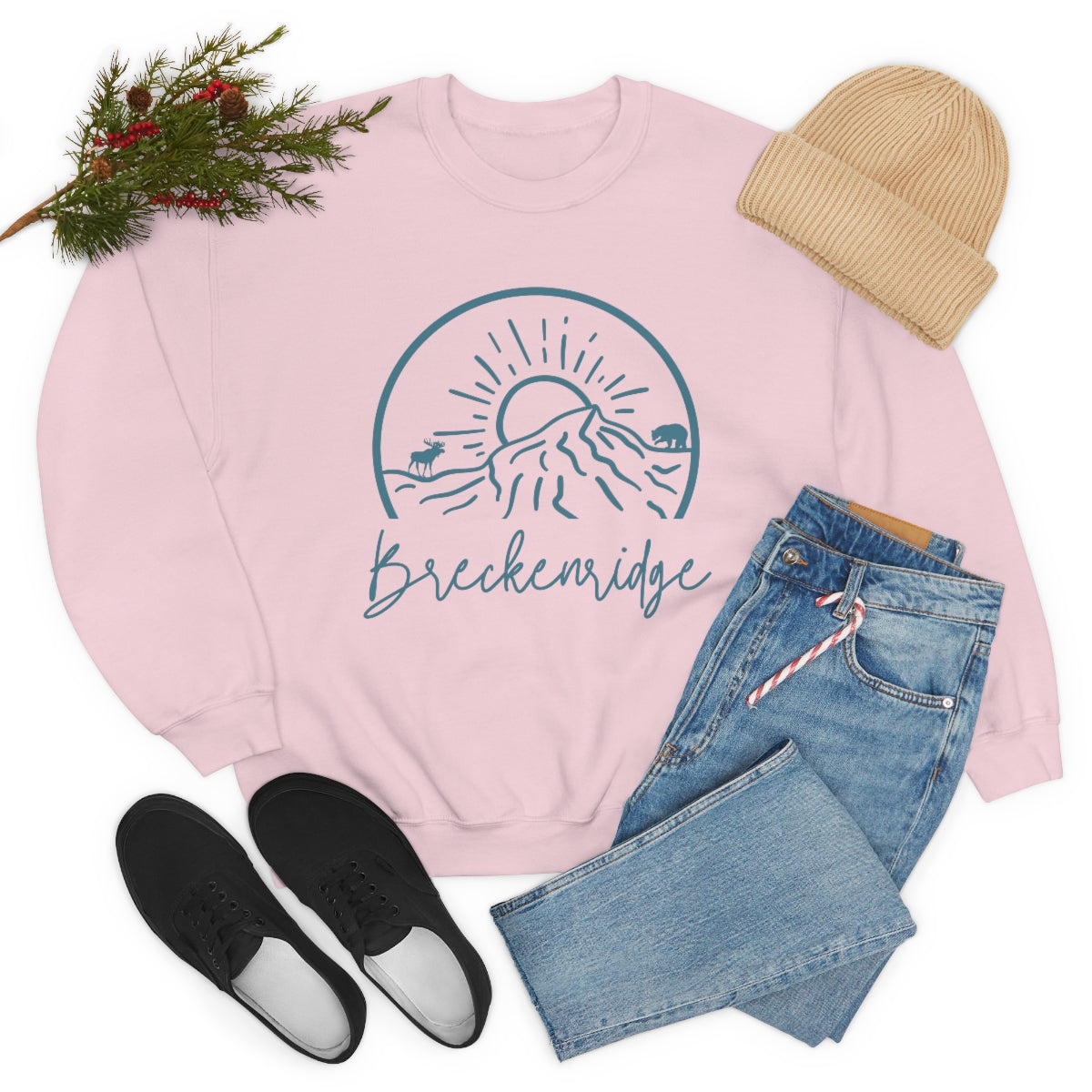 Breckenridge Colorado Unisex Heavy Blend Crewneck Sweatshirt