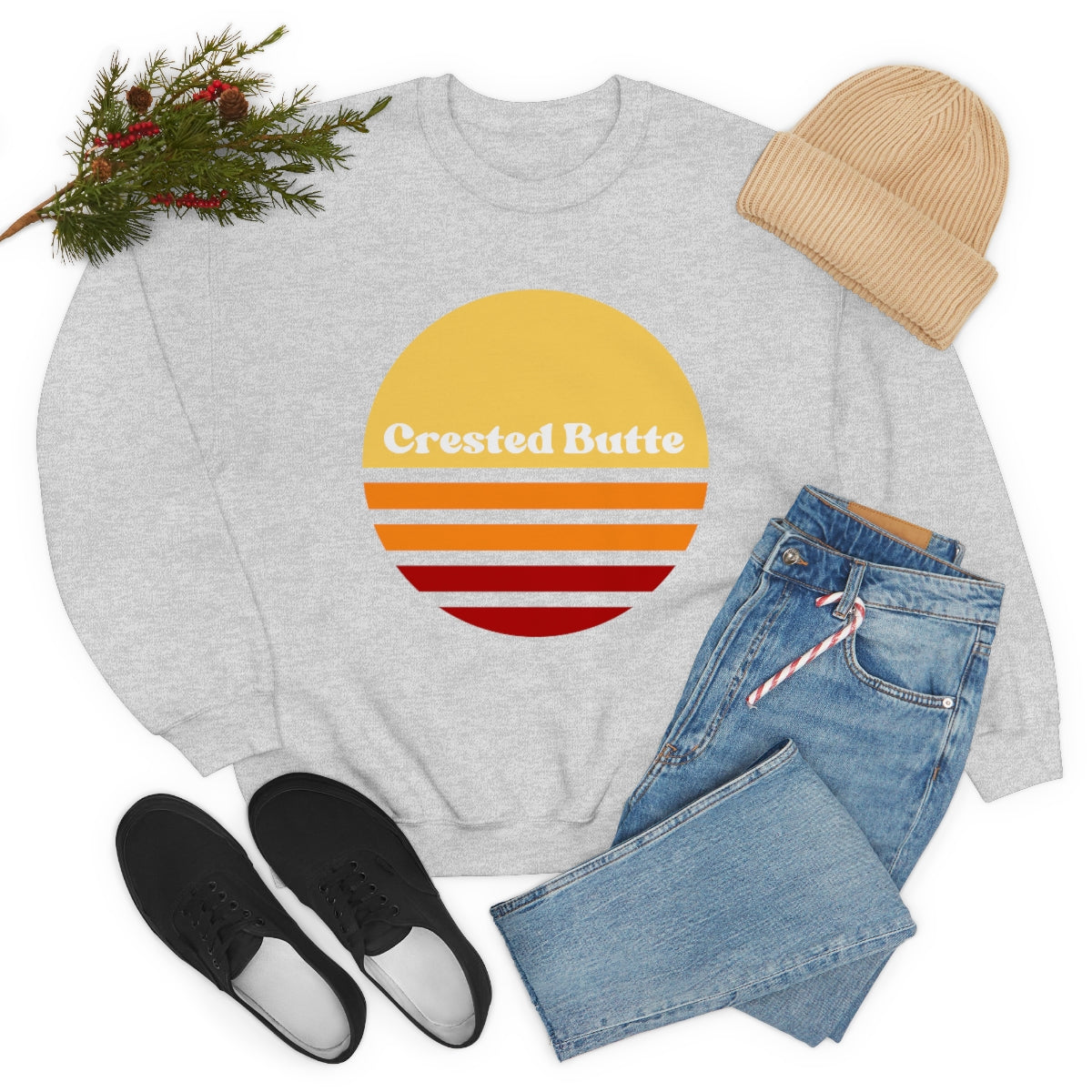 Crested Butte Sweatshirt, Colorado Gifts, Women's Colorado Sweatshirts, Unisex Heavy Blend Crewneck Sweatshirt