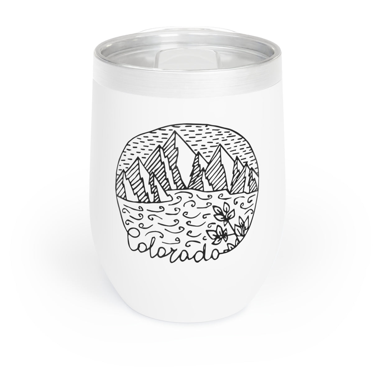 Colorado Chill Wine Tumbler, Colorado Gifts, Wine Tasting, Girls Weekend