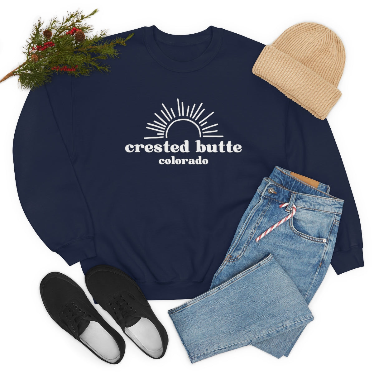 Crested Butte Unisex Heavy Blend Crewneck Sweatshirt