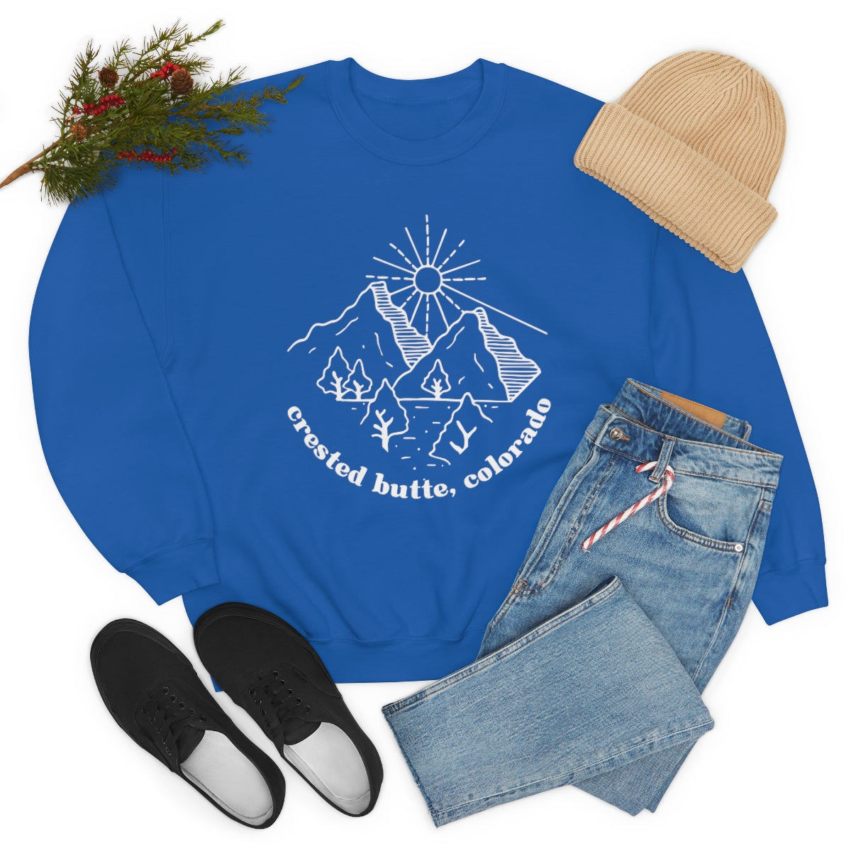 Crested Butte Sweatshirt, Colorado gifts, Skiing