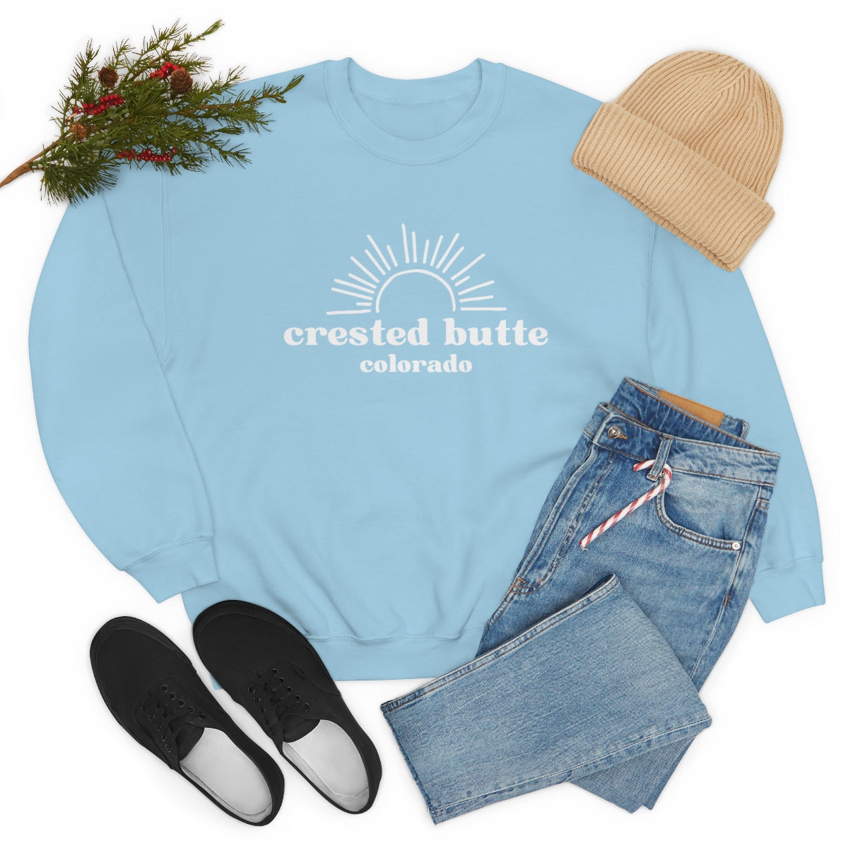 Crested Butte Unisex Heavy Blend Crewneck Sweatshirt