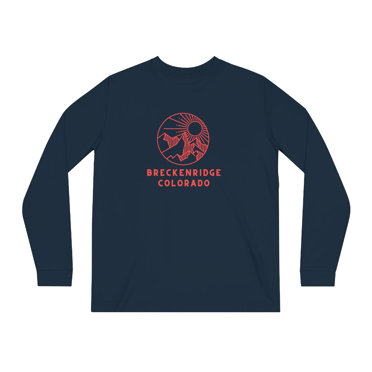 Breckenridge Colorado Unisex Shifts Dry Organic Long Sleeve Tee