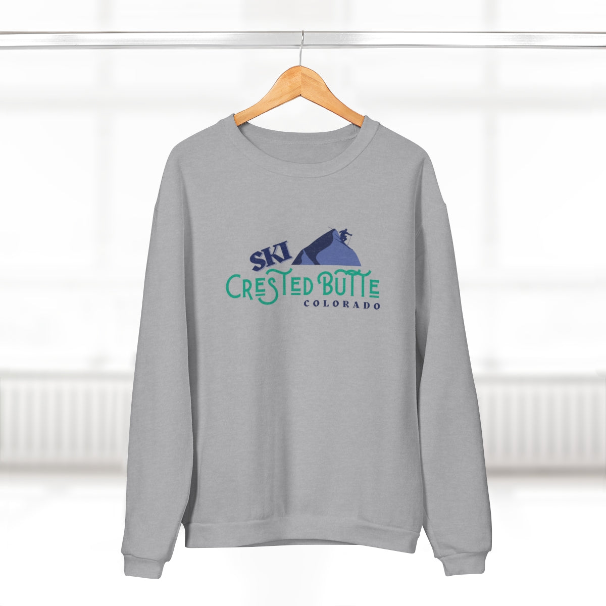 Crested Butte Unisex Crew Neck Sweatshirt | Colorado Gifts | Ski Weekend